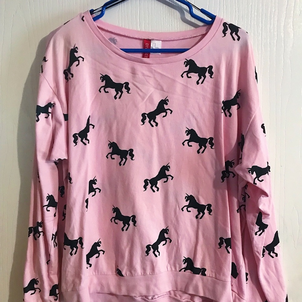 Pink Unicorn Long Sleeve